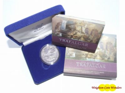 2005 Silver Proof £5 Crown - Battle of Trafalgar